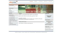 Desktop Screenshot of akkutheke.de