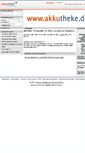 Mobile Screenshot of akkutheke.de